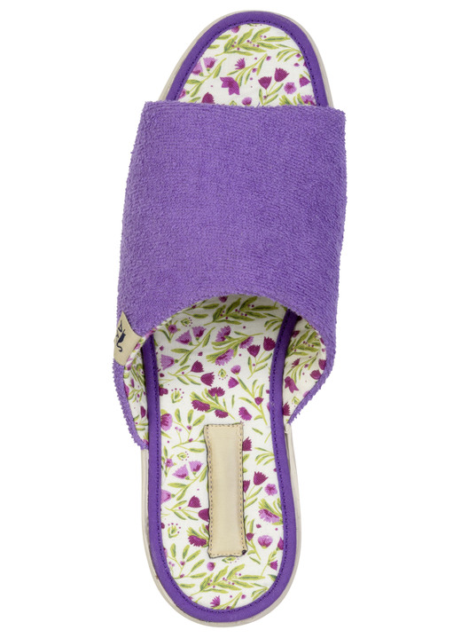 Hausschuhe - Klassische Damen-Hausschuhe, aus Textilmaterial, in Größe 035 bis 041, in Farbe HIMMELBLAU Ansicht 13