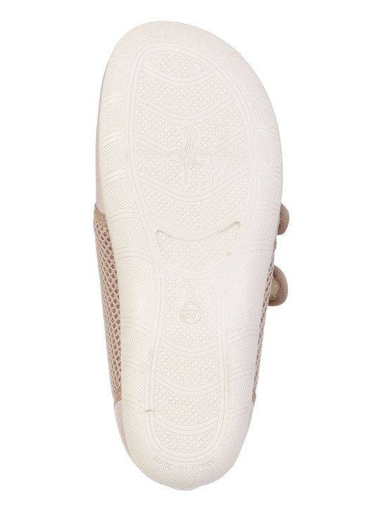 Hausschuhe - Bequeme Damen-Klettschuhe, Weite H, aus Mesh und Textilmaterial, in Größe 036 bis 042, in Farbe BORDEAUX Ansicht 6