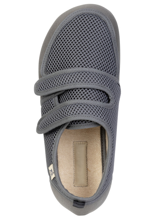 Hausschuhe - Bequeme Damen-Klettschuhe, Weite H, aus Mesh und Textilmaterial, in Größe 036 bis 042, in Farbe BORDEAUX Ansicht 11