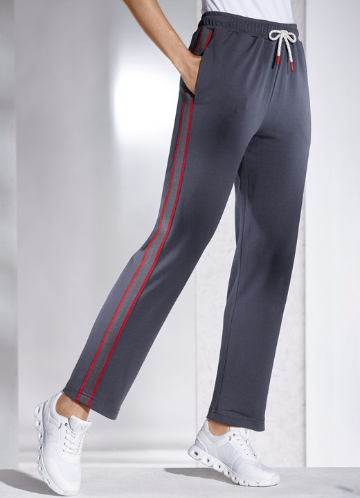 Freizeithosen - Freizeithose von „Plantier“, in Größe 019 bis 052, in Farbe MARINE-ROT Ansicht 3