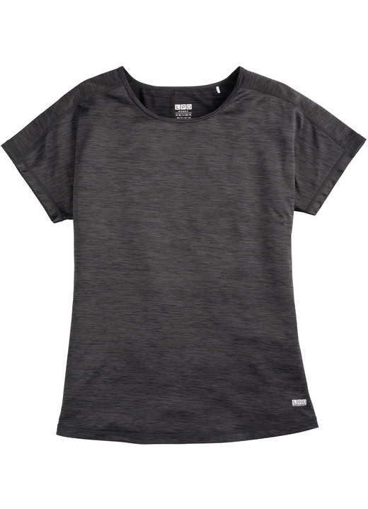 Freizeitanzüge - Funktionsshirt von „LPO“, in Größe 038 bis 048, in Farbe BEERE MELIERT Ansicht 2