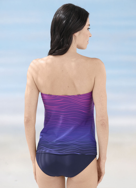 Tankinis - Laurina Tankini mit verstell- und abnehmbaren Trägern und Softschalen, in Größe 036 bis 052, in Cup B, in Farbe MARINE-BUNT Ansicht 3
