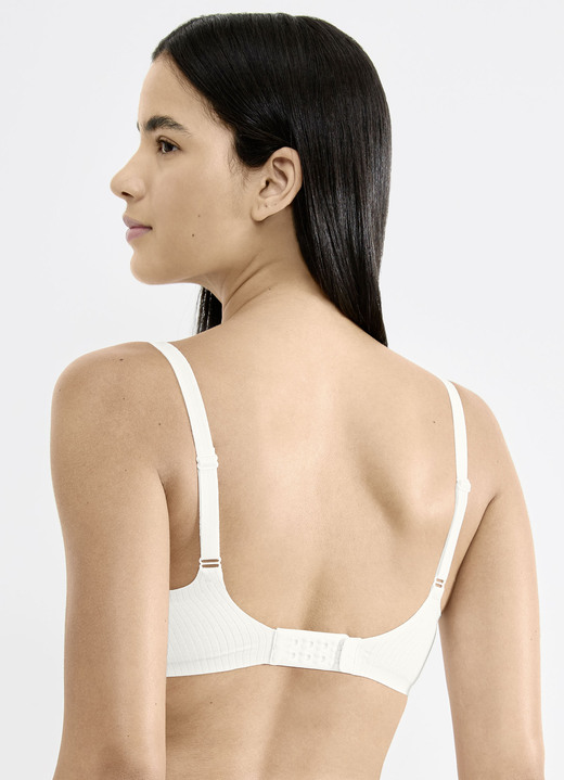 Soft-BH - sloggi ZERO Feel-BH mit herausnehmbaren Pads, in Größe L passend für Gr. 80 (Cup C) + Gr. 85 (Cup A, B) bis XL passend für Gr. 85 (Cup C) + Gr. 90 (Cup A, B), in Farbe ECRU Ansicht 2