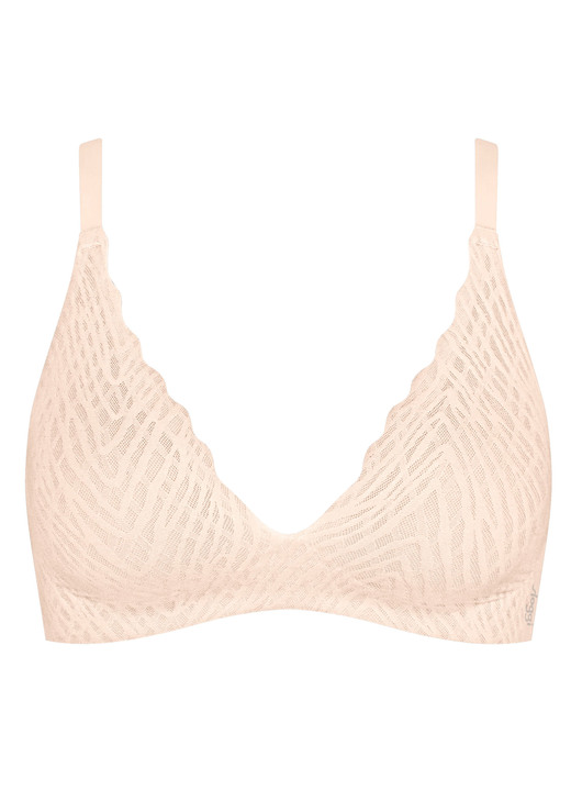 Soft-BH - sloggi ZERO Feel-Push-up-BH mit Elastikspitze, in Größe L passend für Gr. 80 (Cup C) + Gr. 85 (Cup A, B) bis XL passend für Gr. 85 (Cup C) + Gr. 90 (Cup A, B), in Farbe SCHWARZ Ansicht 7