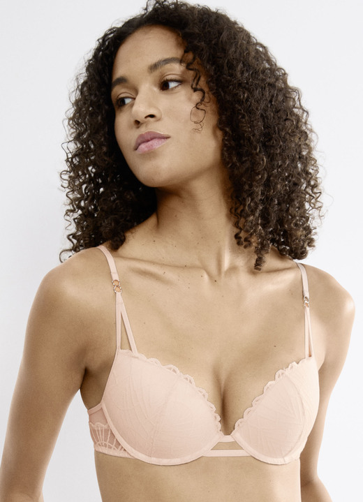 Bügel-BH - Triuimph Push-up-Bügel-BH aus feiner Elastikspitze, in Größe 070 bis 090, in Cup C, in Farbe ZARTAPRICOT Ansicht 3