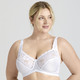 Bügel-BH - Miss Mary Bügel-BH mit edlem Jacquarddessin, in Größe 075 bis 105, in Cup E, in Farbe WEISS – Farbe WEISS – Ansicht 3
