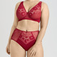 Bügel-BH - Miss Mary Bügel-BH mit floraler Elastikspitze, in Größe 075 bis 105, in Cup E, in Farbe ROT – Farbe ROT – Ansicht 1