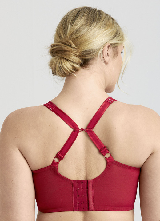 Bügel-BH - Miss Mary Bügel-BH mit floraler Elastikspitze, in Größe 075 bis 105, in Cup C, in Farbe SCHWARZ Ansicht 13