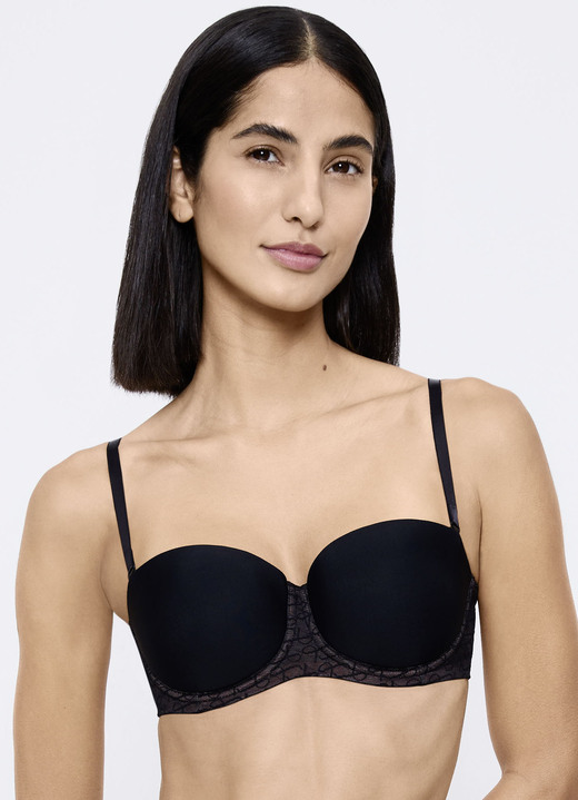 Bügel-BH - Triumph Singature Sheer-Bügel-BH mit abnehmbaren Trägern, in Größe 075 bis 090, in Cup A, in Farbe SCHWARZ Ansicht 1