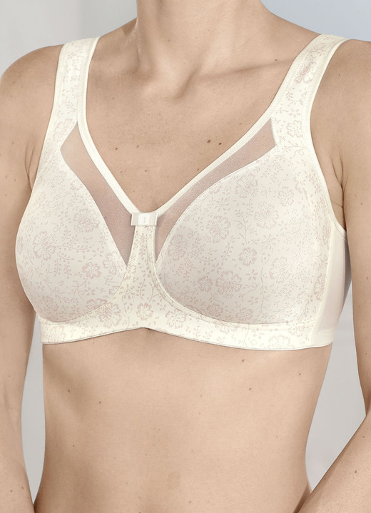 Soft-BH - Anita BH mit dezentem Floraldessin und vorgeformten Cups, in Größe 075 bis 110, in Cup C, in Farbe SEKT Ansicht 2