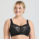 Soft-BH - Miss Mary BH mit elastischen Spitzeneinsätzen, in Größe 080 bis 110, in Cup D, in Farbe WEISS – Farbe SCHWARZ – Ansicht 2