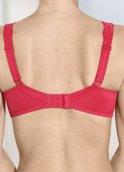 Bügel-BH - LingaDore Bügel-BH mit elastischer Spitze, in Größe 075 bis 105, in Cup C, in Farbe ROT Ansicht 5