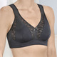 Laurina - Laurina BH mit elastischen Tülleinsätzen, in Größe 075 bis 100, in Cup C, in Farbe SCHWARZ – Farbe SCHWARZ – Ansicht 1