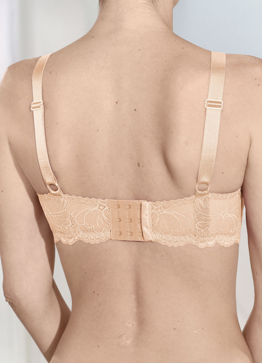 Soft-BH - Laurina Zweierpack BH aus zarter Elastikspitze, in Größe 075 bis 105, in Cup C, in Farbe 1X AZALEE, 1X PUDER Ansicht 4
