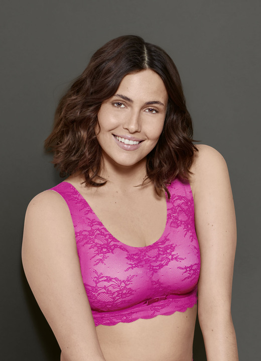 Soft-BH - Superbequemer Anita BH aus elastischer Spitze, in Größe L bis XL, in Farbe AZALEE Ansicht 1