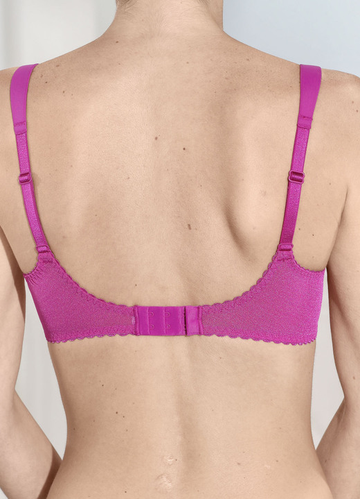 Bügel-BH - Rosa Faia Bügel-BH mit Tüllstickereispitze, in Größe 075 bis 105, in Cup E, in Farbe JEANSBLAU Ansicht 5