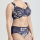 Soft-BH - Miss Mary BH mit farbharmonischem Floraldessin, in Größe 075 bis 105, in Cup D, in Farbe MARINE-BUNT – Farbe MARINE-BUNT – Ansicht 3
