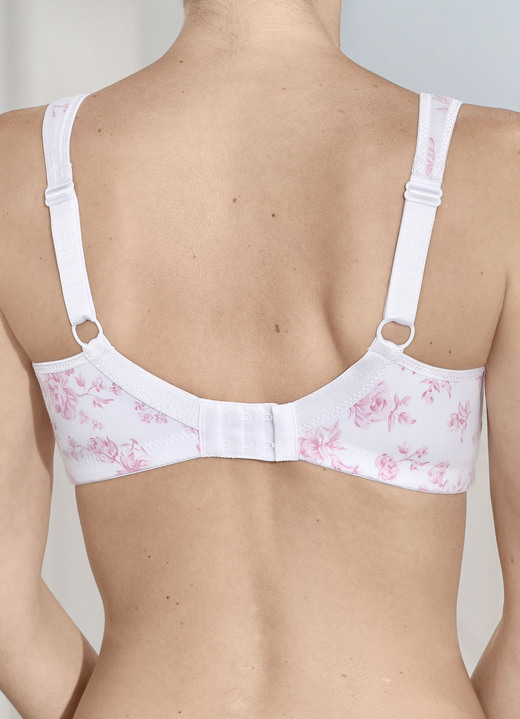 BH Doppelpack - Zweierpack Susa BH mit Baumwolle, in Größe 075 bis 105, in Cup D, in Farbe 1X WEISS-ROSÉ, 1X WEISS Ansicht 2