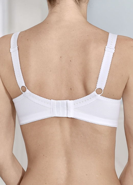 Naturana - Naturana Zweierpack BH mit Baumwolle, in Größe 080 bis 105, in Cup B, in Farbe WEISS Ansicht 2