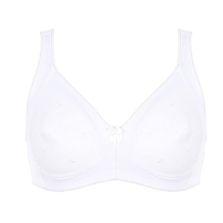 Naturana - Naturana Zweierpack BH mit Baumwolle, in Größe 080 bis 105, in Cup B, in Farbe WEISS Ansicht 3