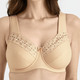 Bügel-BH - Miss Mary Bügel-BH mit hübscher Stickerei, in Größe 075 bis 105, in Cup B, in Farbe MARINE – Farbe BEIGE – Ansicht 1