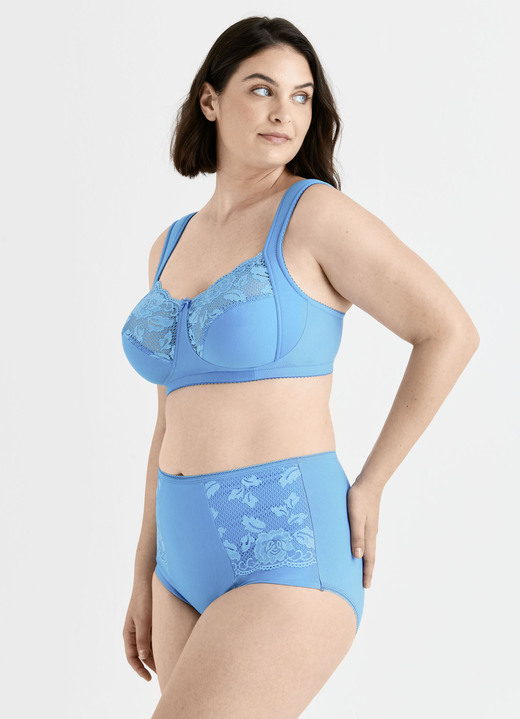 Soft-BH - Miss Mary BH mit elastischen Spitzeneinsätzen, in Größe 080 bis 120, in Cup G, in Farbe WEISS Ansicht 27