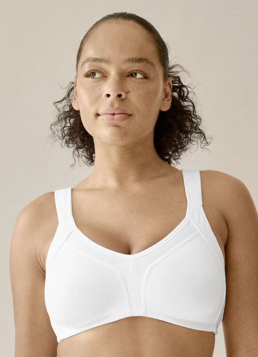 Naturana - Naturana Minimizer- BH mit hohem Baumwollanteil, in Größe 080 bis 105, in Cup B, in Farbe WEISS Ansicht 1
