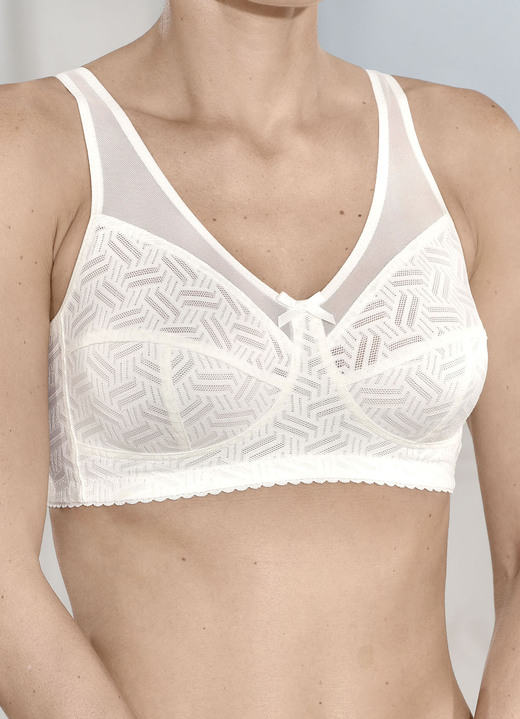 Soft-BH - BH aus elastischer Spitze, in Größe 080 bis 110, in Cup B, in Farbe ECRU Ansicht 1