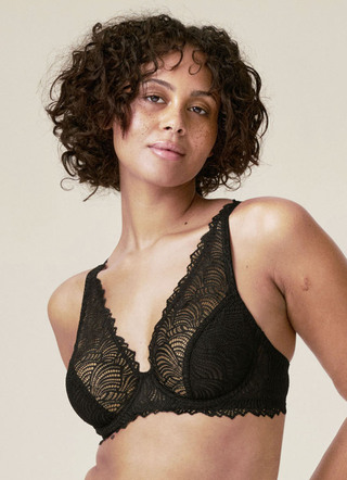 Naturana Bügel-BH aus elastischer Spitze