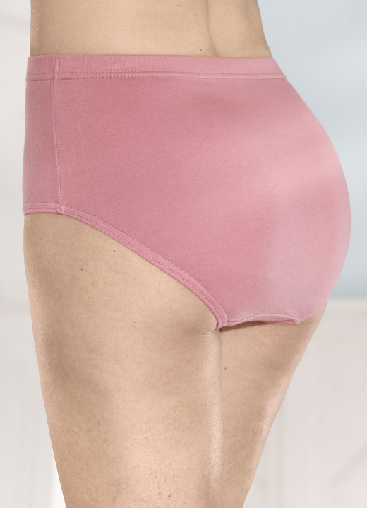 Slips - Fünferpack Slips mit Dehnbund, in Größe 038 bis 054, in Farbe 3X ALTROSA, 2X SCHWARZ Ansicht 2