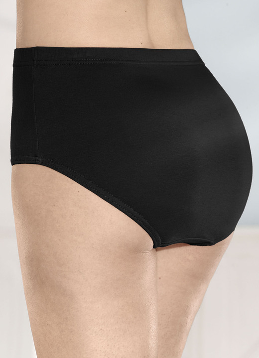 Slips - Fünferpack Slips mit Dehnbund, in Größe 038 bis 054, in Farbe 3X ALTROSA, 2X SCHWARZ Ansicht 4