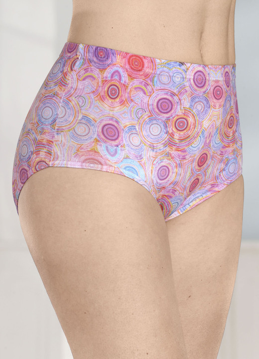 Slips - Laurina Dreierpack Slips mit Dehnbund, in Größe 038 bis 054, in Farbe 2X KROKUS-BUNT, 1X KROKUS Ansicht 1