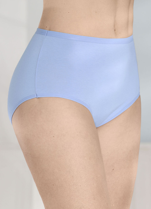 Slips - Fünferpack Slips mit elastischen Abschlüssen, in Größe 038 bis 056, in Farbe 3X BLEU, 2X ROSENHOLZ Ansicht 1