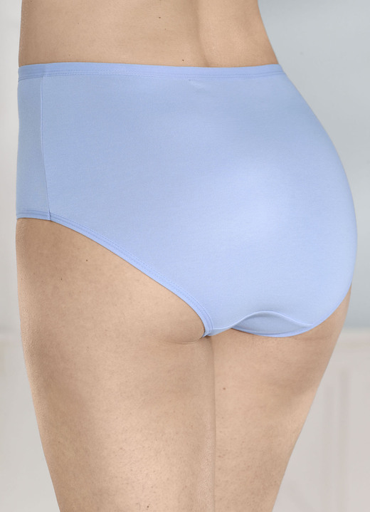 Slips - Fünferpack Slips mit elastischen Abschlüssen, in Größe 038 bis 056, in Farbe 3X BLEU, 2X ROSENHOLZ Ansicht 2