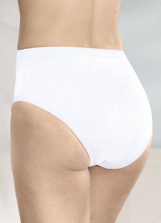 Slips - Viererpack Slips mit Gummizug im Bund, in Größe 038 bis 052, in Farbe 2X MARINE, 2X WEISS Ansicht 4