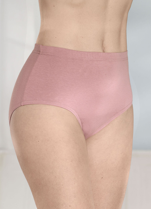 Slips - Viererpack Slips mit Gummizug im Bund, in Größe 038 bis 056, in Farbe ALTROSA Ansicht 1