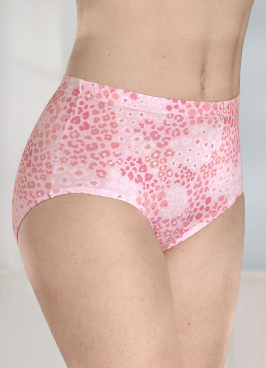 Slips - Viererpack Slips mit Gummizug im Bund, in Größe 038 bis 054, in Farbe ROSÉ-PINK-BUNT Ansicht 2