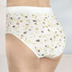 Slips - Viererpack Formslips mit verstärkter Bauchpartie, in Größe 038 bis 056, in Farbe 2X ECRU MIT MOTIV, 2X ECRU-GELB-GRÜN BEDRUCKT – Farbe 2X ECRU MIT MOTIV, 2X ECRU-GELB-GRÜN BEDRUCKT – Ansicht 4