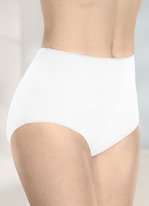 Slips - brio lingerie Fünferpack Slips mit elastischen Abschlüssen, in Größe 040 bis 058, in Farbe 3X BORDEAUX, 2X SCHWARZ Ansicht 7