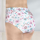 Slips - Viererpack Slips mit Gummizug im Bund, in Größe 038 bis 056, in Farbe WEISS-TÜRKIS-BUNT – Farbe WEISS-TÜRKIS-BUNT – Ansicht 1