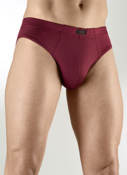 Slips & Unterhosen - Sechserpack Slips aus Microfaser, in Größe 3XL (9) bis XXL (8), in Farbe 1X SCHWARZ-, 1X MARINE-, 1X GRAFIT-GESTR., 1X SCHWARZ, 1X MARINE, 1X BORDEAUX Ansicht 6