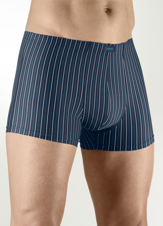 Pants & Boxershorts - Sechserpack Pants aus Microfaser, in Größe 3XL (9) bis XXL (8), in Farbe 1X SCHWARZ-, 1X MARINE-, 1X GRAFIT-GESTR., 1X SCHWARZ, 1X MARINE, 1X BORDEAUX Ansicht 2