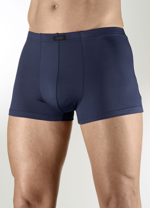 Pants & Boxershorts - Sechserpack Pants aus Microfaser, in Größe 3XL (9) bis XXL (8), in Farbe 1X SCHWARZ-, 1X MARINE-, 1X GRAFIT-GESTR., 1X SCHWARZ, 1X MARINE, 1X BORDEAUX Ansicht 5