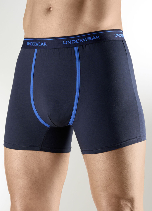 Pants & Boxershorts - Viererpack Pants mit Kontrastpaspeln, in Größe 005 bis 011, in Farbe 2X NAVY-ROYALBLAU, 2X ROYALBLAU-NAVY Ansicht 1