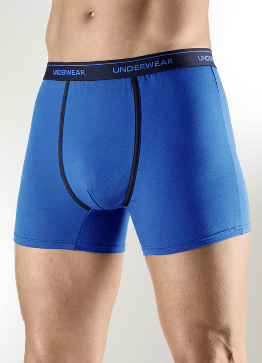 Pants & Boxershorts - Viererpack Pants mit Kontrastpaspeln, in Größe 005 bis 011, in Farbe 2X NAVY-ROYALBLAU, 2X ROYALBLAU-NAVY Ansicht 2