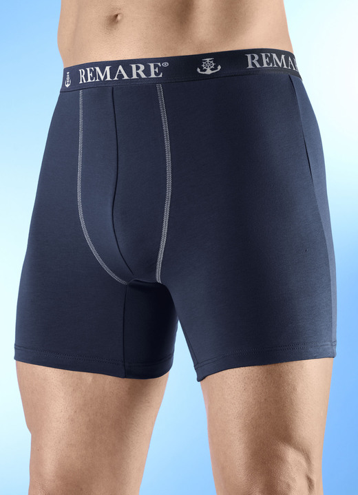 Pants & Boxershorts - Dreierpack Pants mit Elastikbund, in Größe 005 bis 011, in Farbe 2X ULTRAMARIN, 1X NAVY Ansicht 2