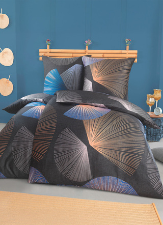 Bettwäschegarnituren - Bettwäsche-Garnitur mit Reißverschluss, in Größe 111 (40/80 cm + 135/200 cm) bis 115 (80/80 cm + 155/220 cm), in Farbe AUBERGINE