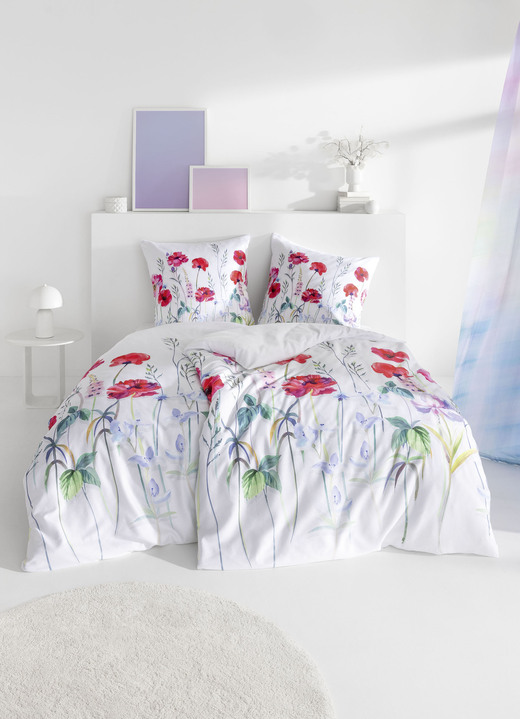 Bettwäschegarnituren - Bettwäsche-Garnitur von Estella, in Größe 112 (80/80 cm + 135/200 cm) bis 121 (Kissenbezug, 40/ 80 cm), in Farbe MULTICOLOR Ansicht 2