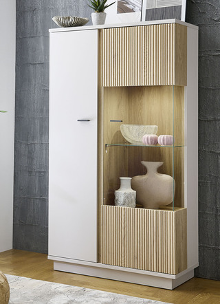 Tolle Vitrine mit LED-Beleuchtung