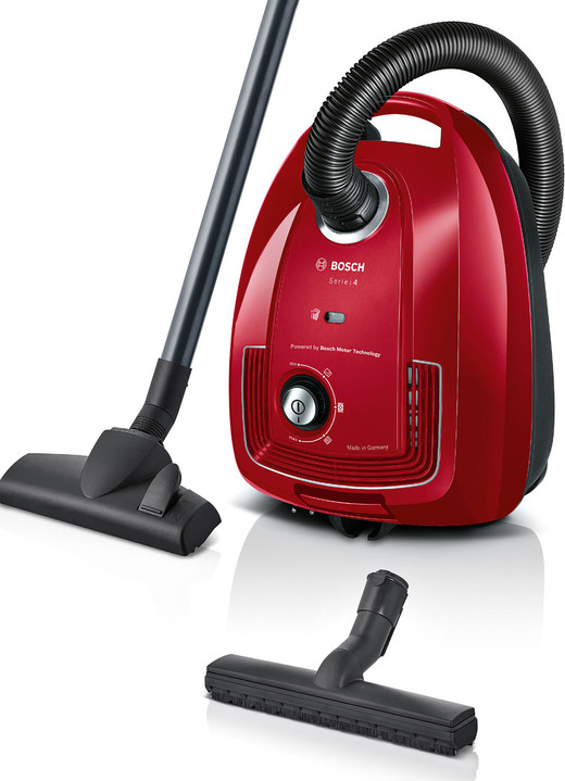 Mit Kabel - Bosch Bodenstaubsauger mit elektronischer Saugkraftregulierung, in Farbe ROT Ansicht 2